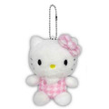 Sanrio 三麗鷗 Hello Kitty 絨毛吊飾鑰匙圈 (千鳥格)_3
