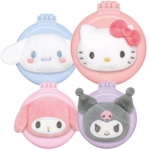Sanrio 三麗鷗 圓形立體玩偶鏡梳組 (大臉款) Kitty 美樂蒂 酷洛米 大耳狗