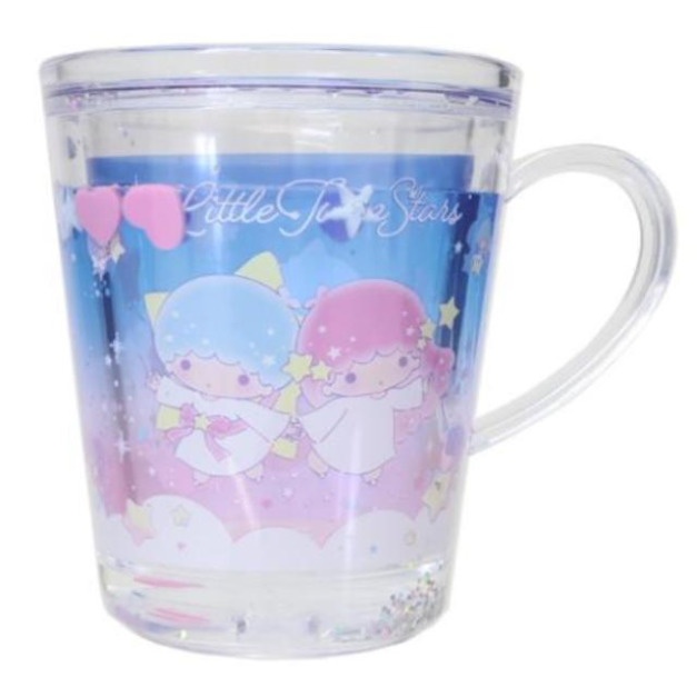 Sanrio 三麗鷗 雙子星 液體流動塑膠杯 (牽手款)