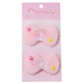 Sanrio 三麗鷗 絨毛造型髮圈兩入組 (星星款) Kitty 美樂蒂 酷洛米 大耳狗_4