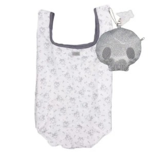 Sanrio 三麗鷗 酷洛米 環保購物袋附造型收納包 (銀緞帶款)