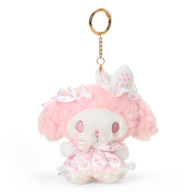 Sanrio 三麗鷗 美樂蒂 絨毛玩偶零錢包吊飾 (淡雪午茶時光)