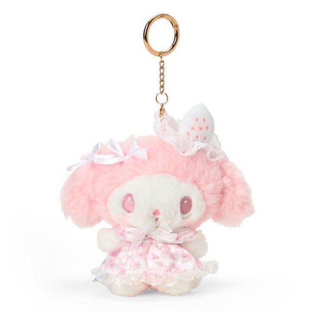 Sanrio 三麗鷗 美樂蒂 絨毛玩偶零錢包吊飾 (淡雪午茶時光)