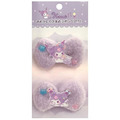 Sanrio 三麗鷗 絨毛造型髮圈兩入組 (星星款) Kitty 美樂蒂 酷洛米 大耳狗_3