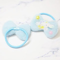 Sanrio 三麗鷗 絨毛造型髮圈兩入組 (星星款) Kitty 美樂蒂 酷洛米 大耳狗_1