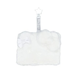 Sanrio 三麗鷗 Hello Kitty 絨毛造型票卡套 (純白蝴蝶結款)