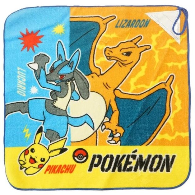 Pokemon 寶可夢 34x34cm 棉紙方形手帕 (噴火龍款)