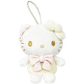 Sanrio 三麗鷗 絨毛吊飾娃娃 (冬季白色款) Kitty 美樂蒂 酷洛米_2
