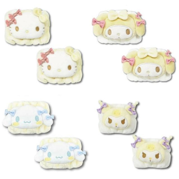 Sanrio 三麗鷗 絨毛手腕帶 兩入組 (冬季白色款) Kitty 美樂蒂 酷洛米 大耳狗