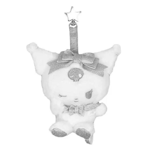 Sanrio 三麗鷗 酷洛米 絨毛玩偶吊飾 (銀緞帶款)