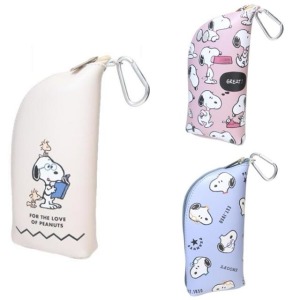 Snoopy 史努比 眼鏡收納袋附登山扣