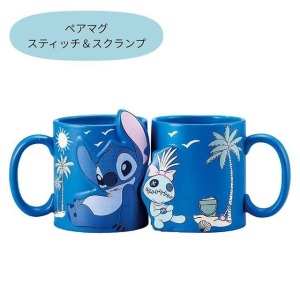 迪士尼 史迪奇 陶瓷馬克對杯組 300ml (藍款)