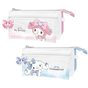 Sanrio 三麗鷗 皮質三角拉鍊筆袋 (緞帶款) 大耳狗 美樂蒂