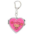 Sanrio 三麗鷗 Hello Kitty 造型折疊鏡吊飾 (愛心款)_2