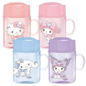 Sanrio 三麗鷗 牙刷杯組 (緞帶款) Kitty 美樂蒂 大耳狗 酷洛米