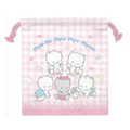 Sanrio 三麗鷗 棉質束口收納袋 (全身款) 巧克貓 Nya Ni Nyu Ne Nyon_3