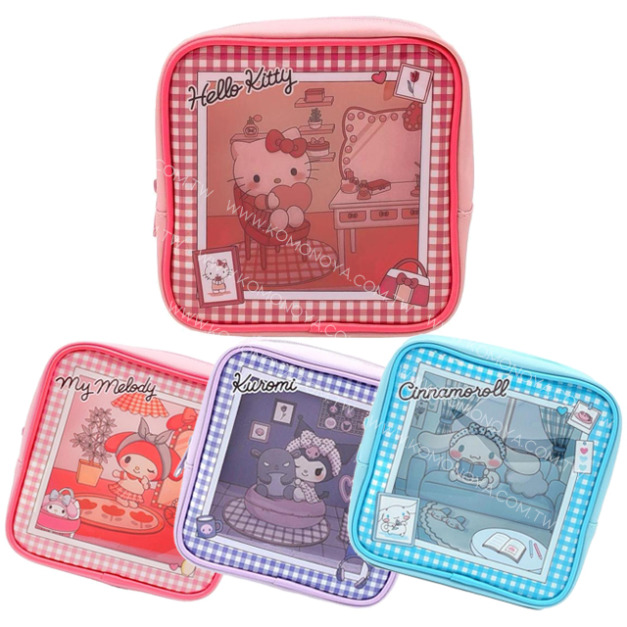 Sanrio 三麗鷗 方形窗口收納包 (我的小窩) Kitty 美樂蒂 酷洛米 大耳狗