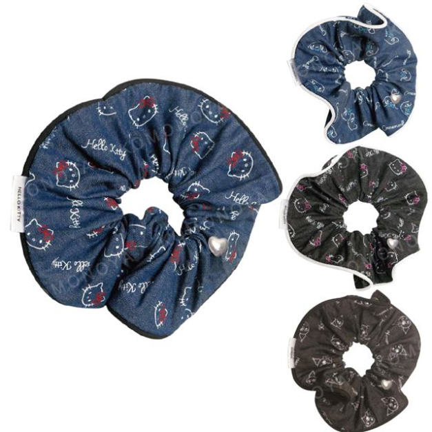 Sanrio 三麗鷗 大腸圈 (牛仔滿版款) Kitty 大耳狗 酷洛米