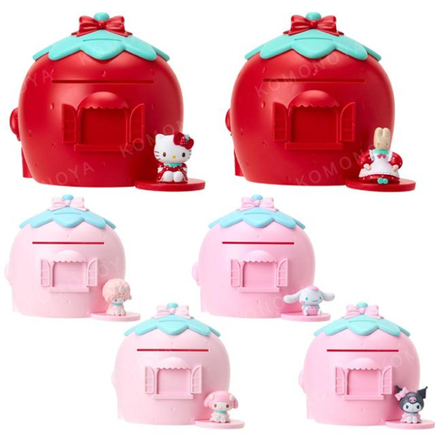 Sanrio 三麗鷗 造型存錢筒 (草莓屋) Kitty 美樂蒂 大耳狗 酷洛米 Piano 兔媽媽