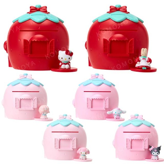 Sanrio 三麗鷗 造型存錢筒 (草莓屋) Kitty 美樂蒂 大耳狗 酷洛米 Piano 兔媽媽