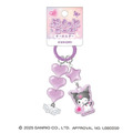 Sanrio 三麗鷗 壓克力造型二連鑰匙圈 (愛心款) 美樂蒂 酷洛米_2