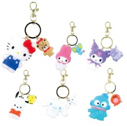Sanrio 三麗鷗 壓克力造型二連鑰匙圈 (好友款) 酷洛米 Kitty 美樂蒂 大耳狗