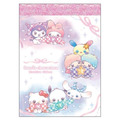 Sanrio 三麗鷗 大集合 造型便條本 70枚入 (緞帶款)_3