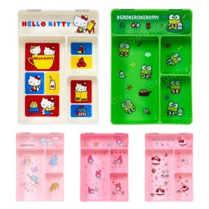 Sanrio 三麗鷗 收納盤附蓋 (復古系列) Kitty 美樂蒂 雙子星 大眼蛙 兔媽媽