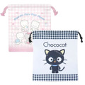 Sanrio 三麗鷗 棉質束口收納袋 (全身款) 巧克貓 Nya Ni Nyu Ne Nyon
