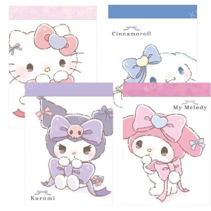 Sanrio 三麗鷗 迷你便條本 (緞帶款) Kitty 酷洛米 大耳狗 美樂蒂
