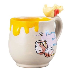 迪士尼 小熊維尼 陶瓷造型馬克杯 280ml (蜂蜜罐款)