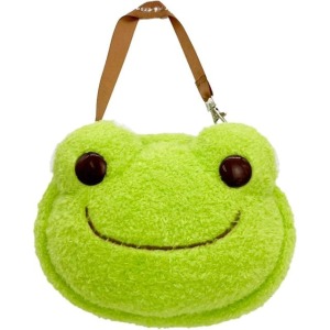 Pickles 泡菜蛙 絨毛玩偶窗口收納包 (綠大臉款)