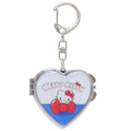 Sanrio 三麗鷗 Hello Kitty 造型折疊鏡吊飾 (愛心款)_3