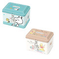 Sanrio 三麗鷗 史努比 迪士尼 迷你鐵製存錢筒附鎖頭 (格紋款) Kitty 大耳狗_3