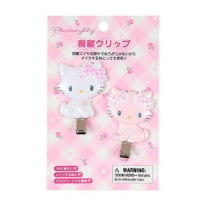 ▲預購特價【限購】Sanrio 三麗鷗 Charmmy Kitty 造型髮夾2入組 (格紋緞帶)