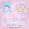 ▲特價【限購】Sanrio 三麗鷗 雙子星 絨毛毛毯抱枕 105x70cm (星空小熊)_5