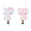 ▲預購特價【限購】Sanrio 三麗鷗 Charmmy Kitty 造型髮夾2入組 (格紋緞帶)_1