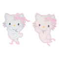 ▲特價【限購】Sanrio 三麗鷗 Charmmy Kitty 造型貼紙組 24枚入 (格紋緞帶)_2