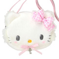 ▲預購特價【限購】Sanrio 三麗鷗 Charmmy Kitty 絨毛造型斜背包 (格紋緞帶)_1