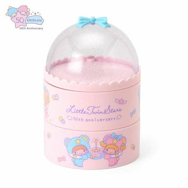 ▲預購特價【限購】Sanrio 三麗鷗 雙子星 圓型三層收納盒 (星空小熊)