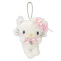 ▲預購特價【限購】Sanrio 三麗鷗 Charmmy Kitty 絨毛玩偶吊飾 (格紋緞帶)