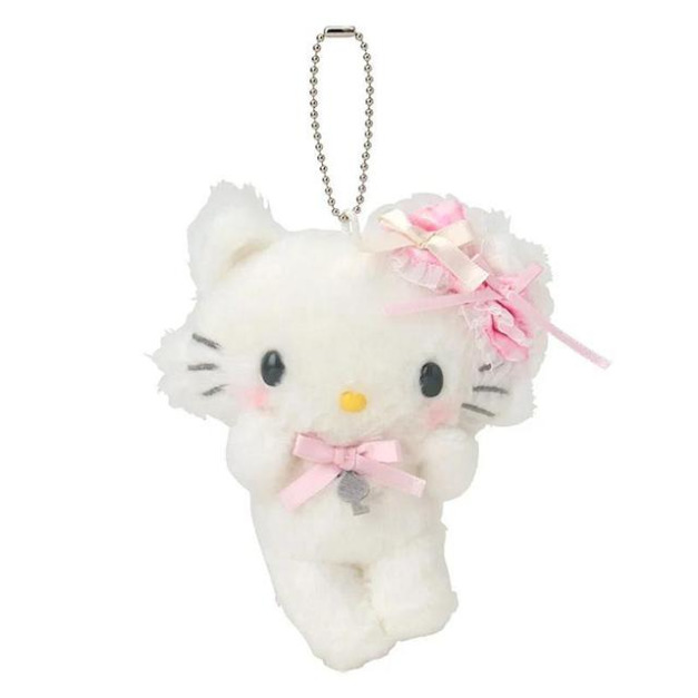 ▲預購特價【限購】Sanrio 三麗鷗 Charmmy Kitty 絨毛玩偶吊飾 (格紋緞帶)