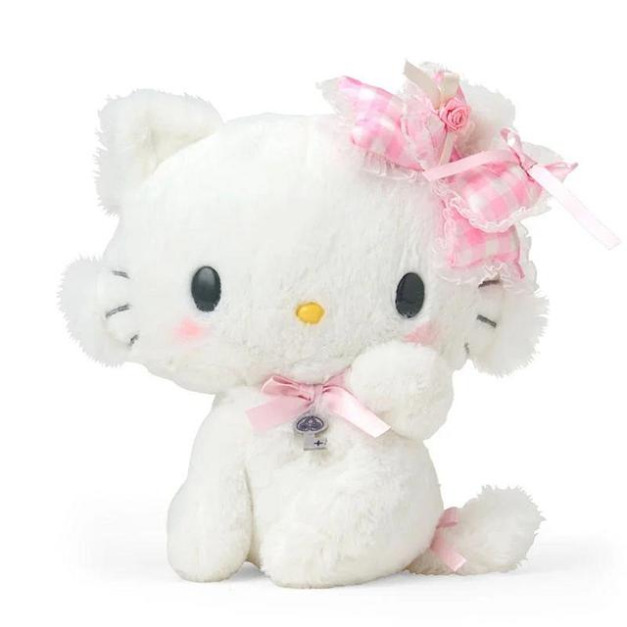 ▲預購特價【限購】Sanrio 三麗鷗 Charmmy Kitty 絨毛玩偶娃娃 (格紋緞帶)