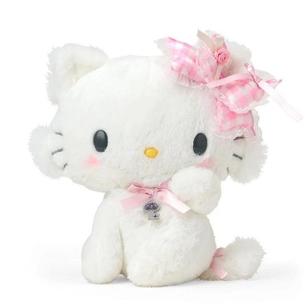 ▲預購特價【限購】Sanrio 三麗鷗 Charmmy Kitty 絨毛玩偶娃娃 (格紋緞帶)