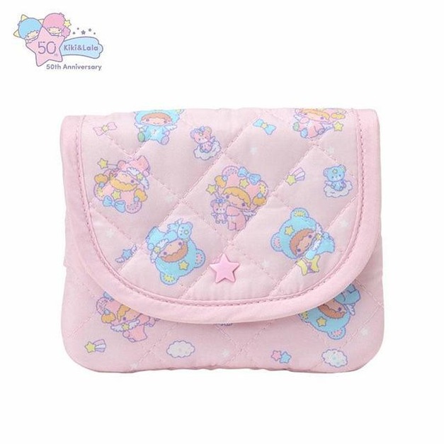 ▲特價【限購】Sanrio 三麗鷗 雙子星 棉質絎縫面紙收納包 (星空小熊)