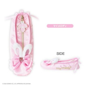 【預購1/22結單】▲特價 Kiddy Land x Sanrio 美樂蒂 芭蕾舞鞋造型收納包 (Bunnies Ballerina)