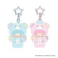 Sanrio 三麗鷗 雙子星 植絨公仔雙吊飾 (小熊裝款)_1