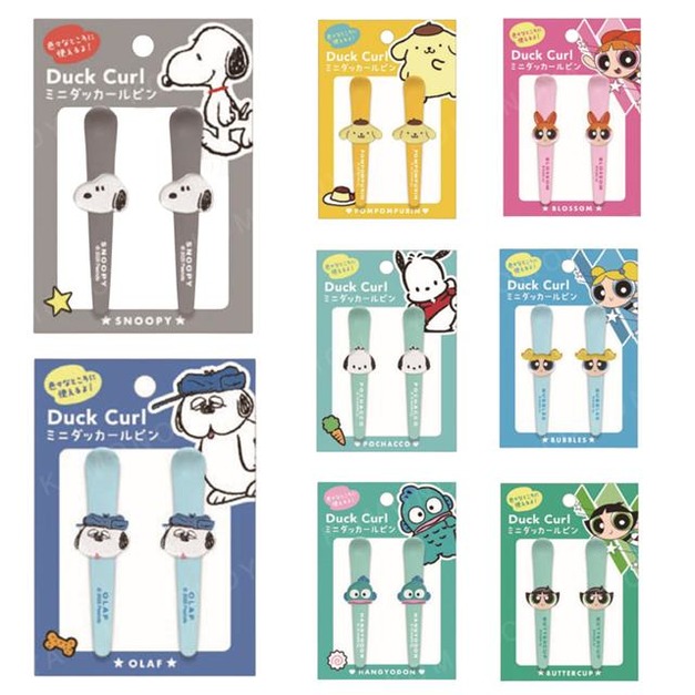 Sanrio 三麗鷗 史努比 飛天小女警 造型塑膠長髮夾 (大臉款) 人魚漢頓 布丁狗