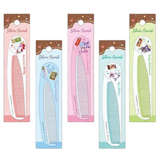 Sanrio 三麗鷗 x 樂天 塑膠摺疊尖尾扁梳 Kitty 大耳狗 美樂蒂 帕恰狗