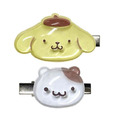 Sanrio 三麗鷗 樹脂水晶髮夾2入組 (好友大臉款) Kitty 酷洛米 大耳狗 漢頓_4